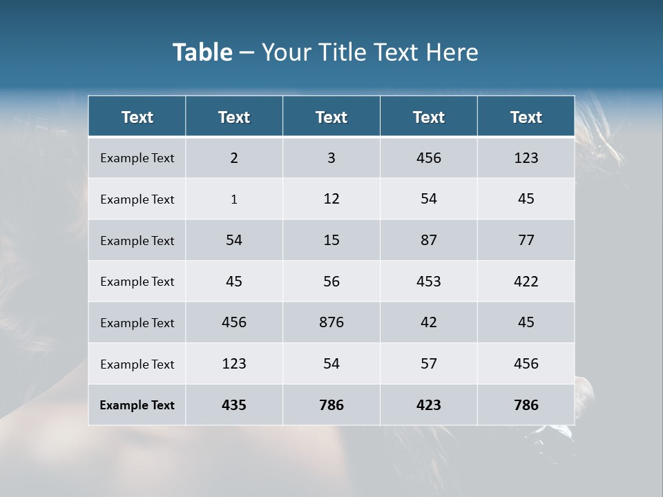 Background Woman Wind PowerPoint Template