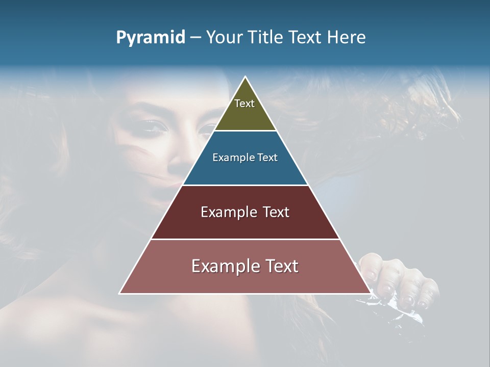 Background Woman Wind PowerPoint Template