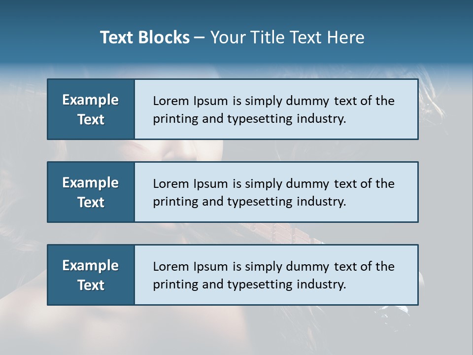 Background Woman Wind PowerPoint Template