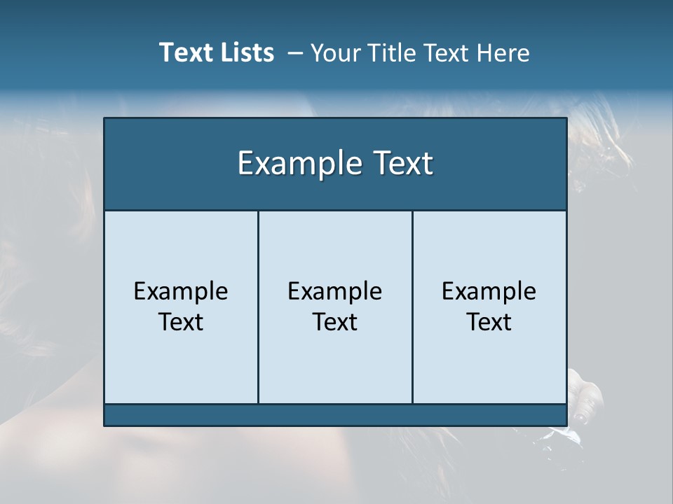 Background Woman Wind PowerPoint Template