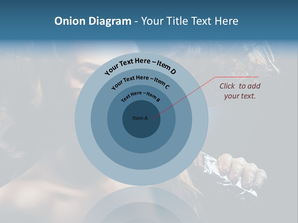 Background Woman Wind PowerPoint Template