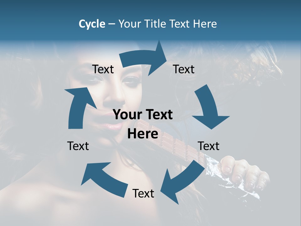 Background Woman Wind PowerPoint Template