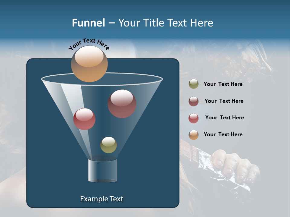 Background Woman Wind PowerPoint Template