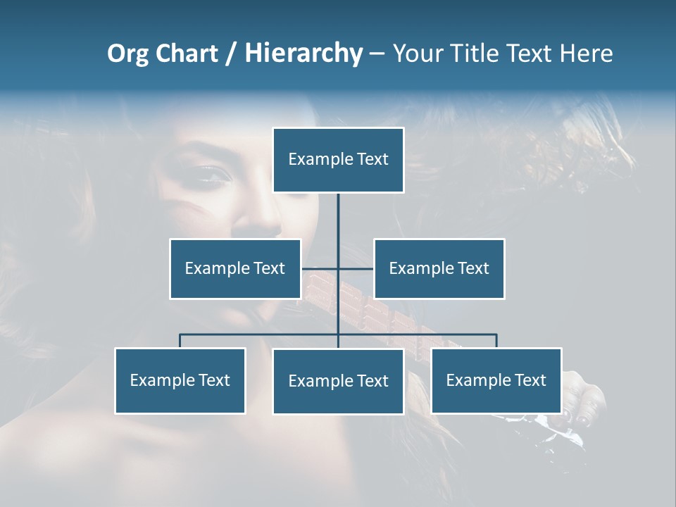 Background Woman Wind PowerPoint Template