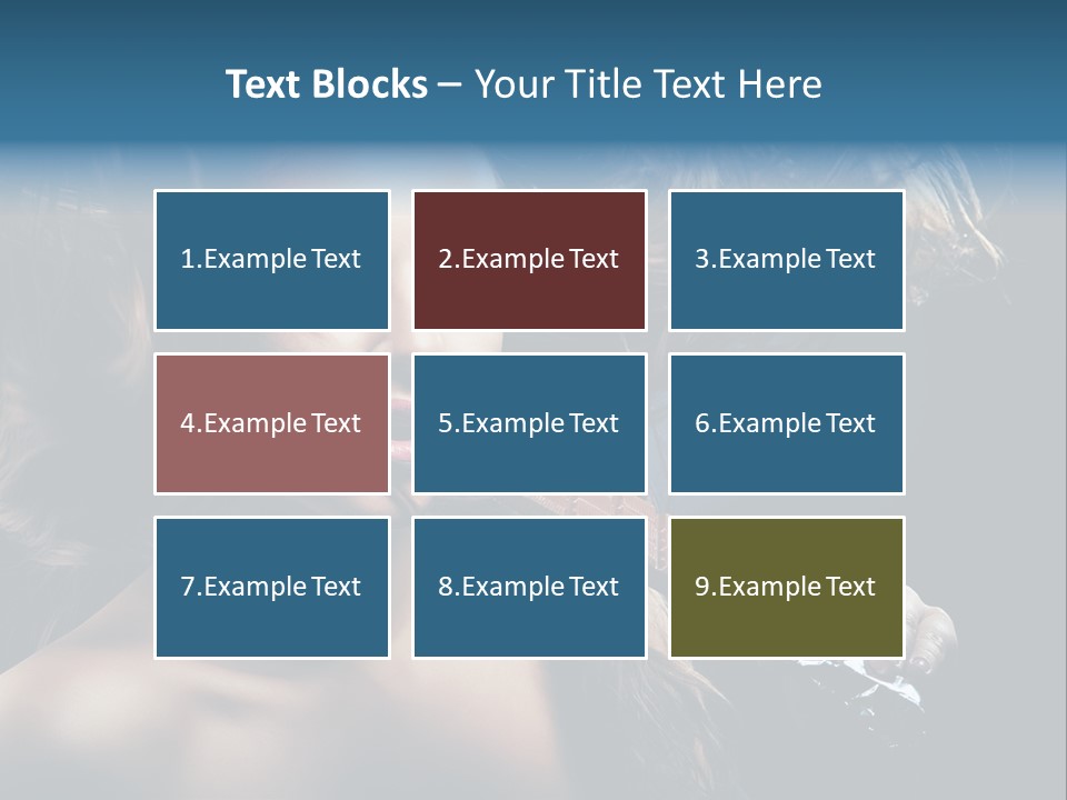 Background Woman Wind PowerPoint Template