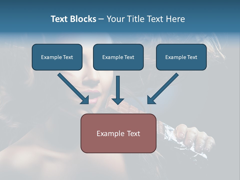 Background Woman Wind PowerPoint Template