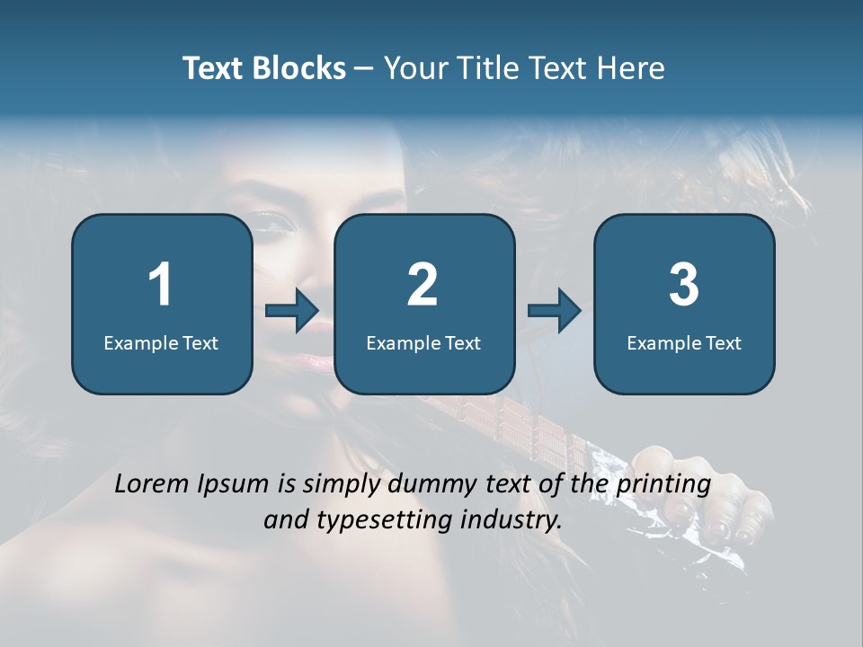 Background Woman Wind PowerPoint Template