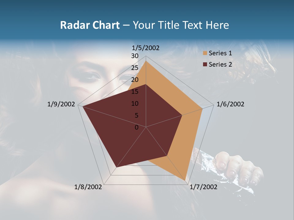 Background Woman Wind PowerPoint Template