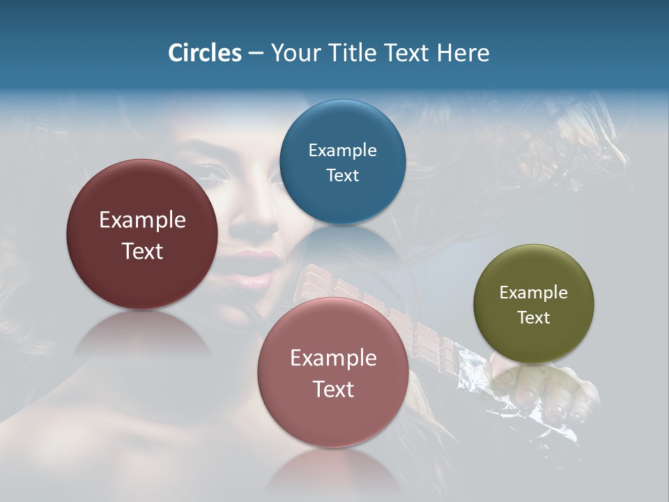 Background Woman Wind PowerPoint Template