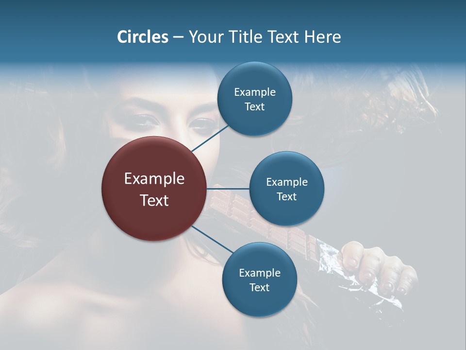 Background Woman Wind PowerPoint Template