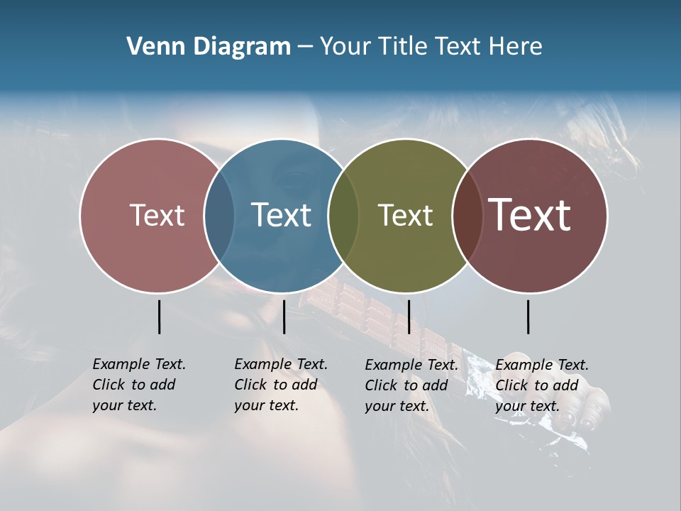 Background Woman Wind PowerPoint Template