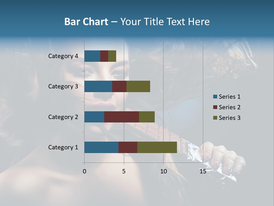 Background Woman Wind PowerPoint Template