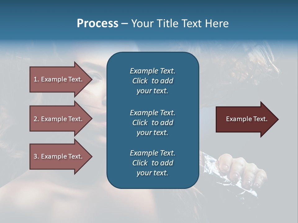 Background Woman Wind PowerPoint Template