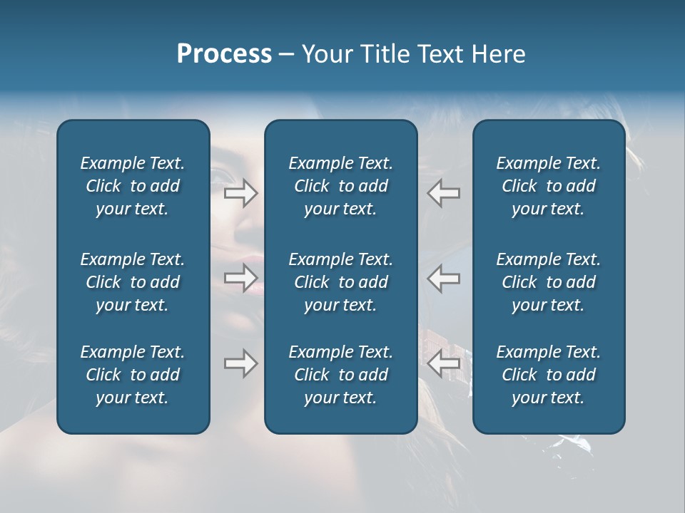 Background Woman Wind PowerPoint Template