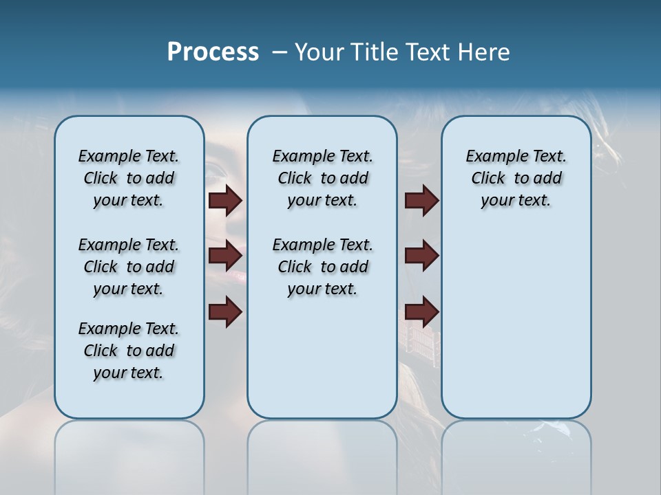 Background Woman Wind PowerPoint Template