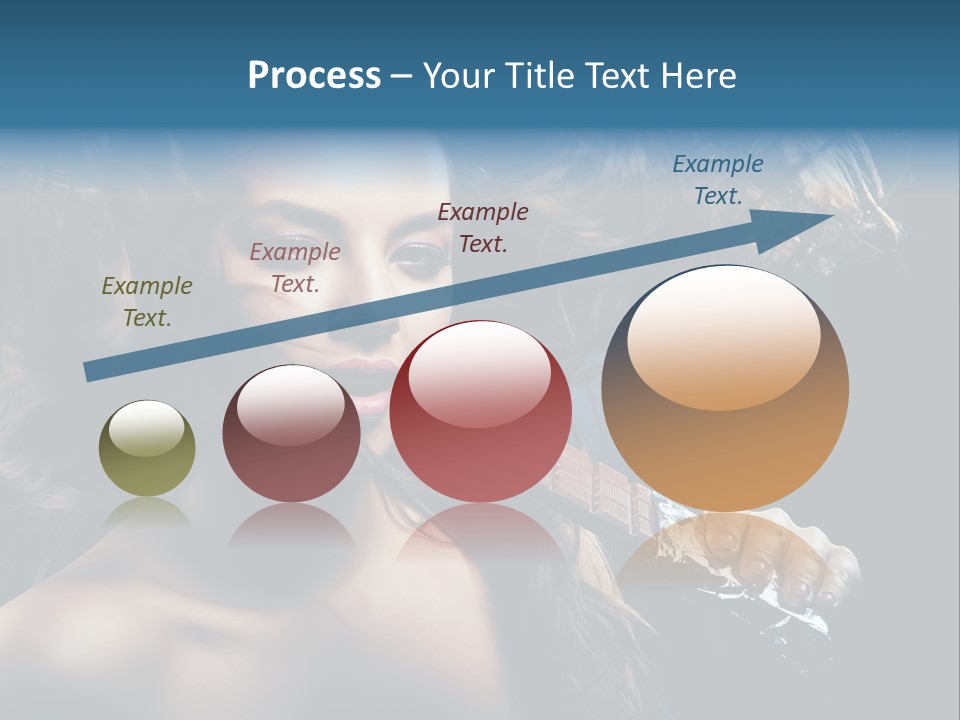 Background Woman Wind PowerPoint Template