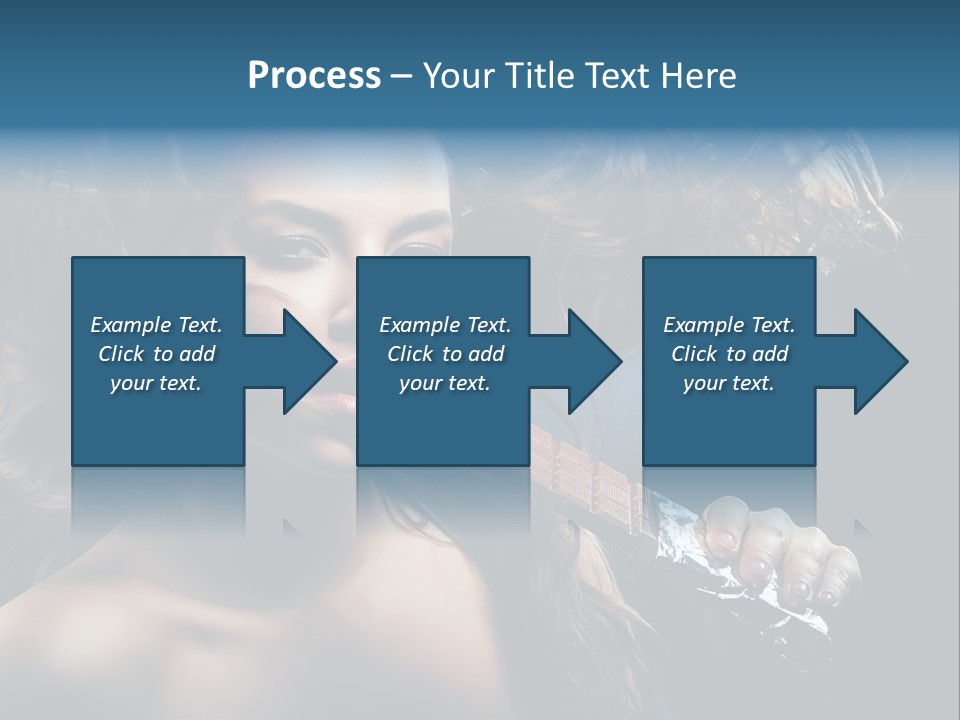 Background Woman Wind PowerPoint Template