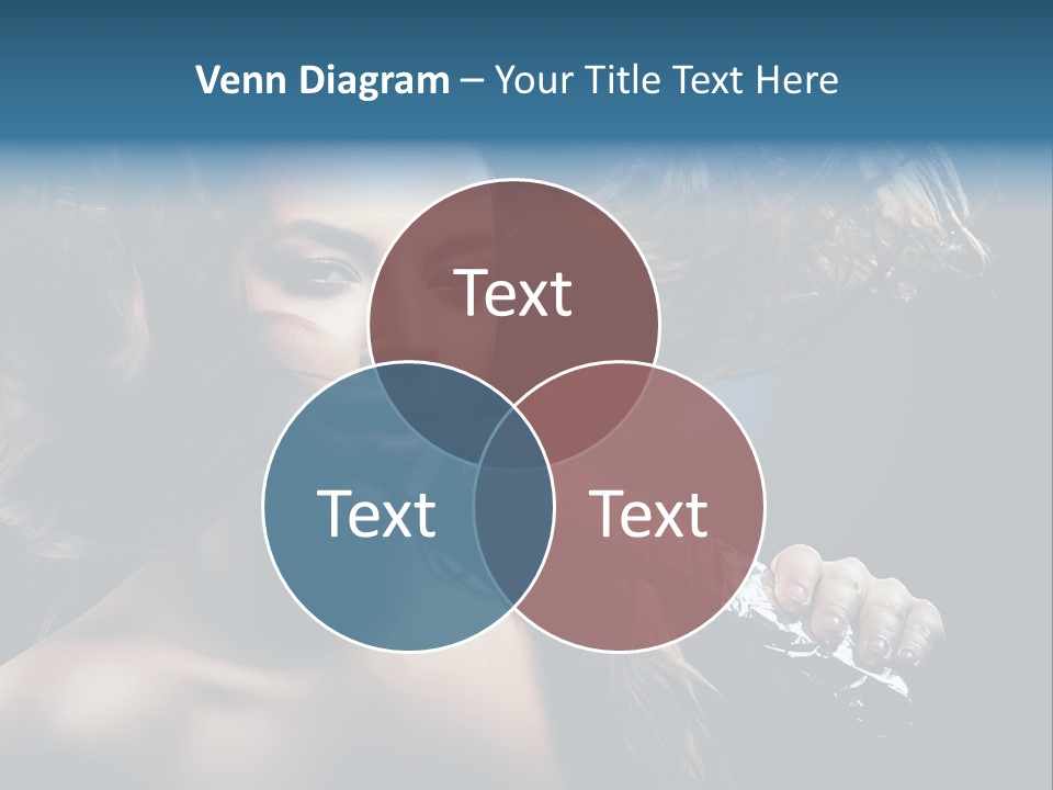 Background Woman Wind PowerPoint Template