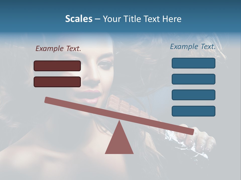 Background Woman Wind PowerPoint Template