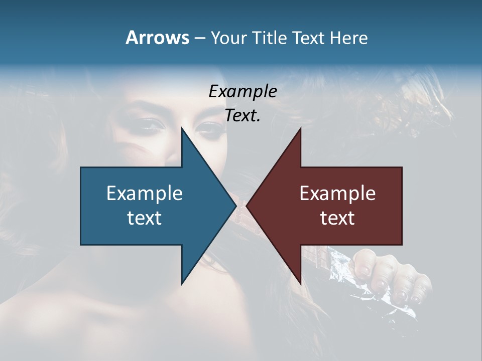 Background Woman Wind PowerPoint Template