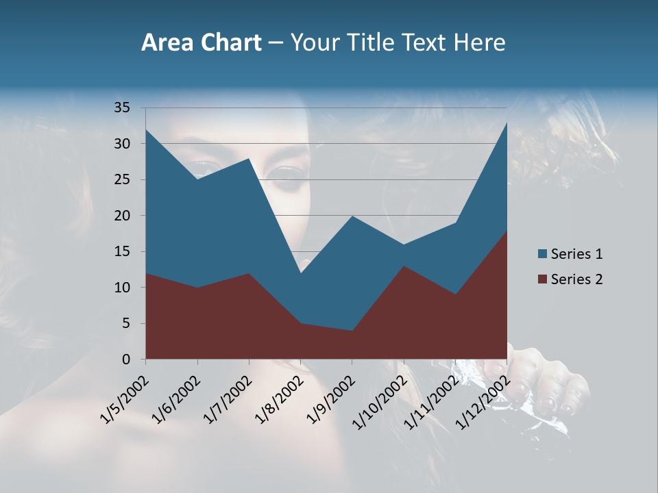 Background Woman Wind PowerPoint Template