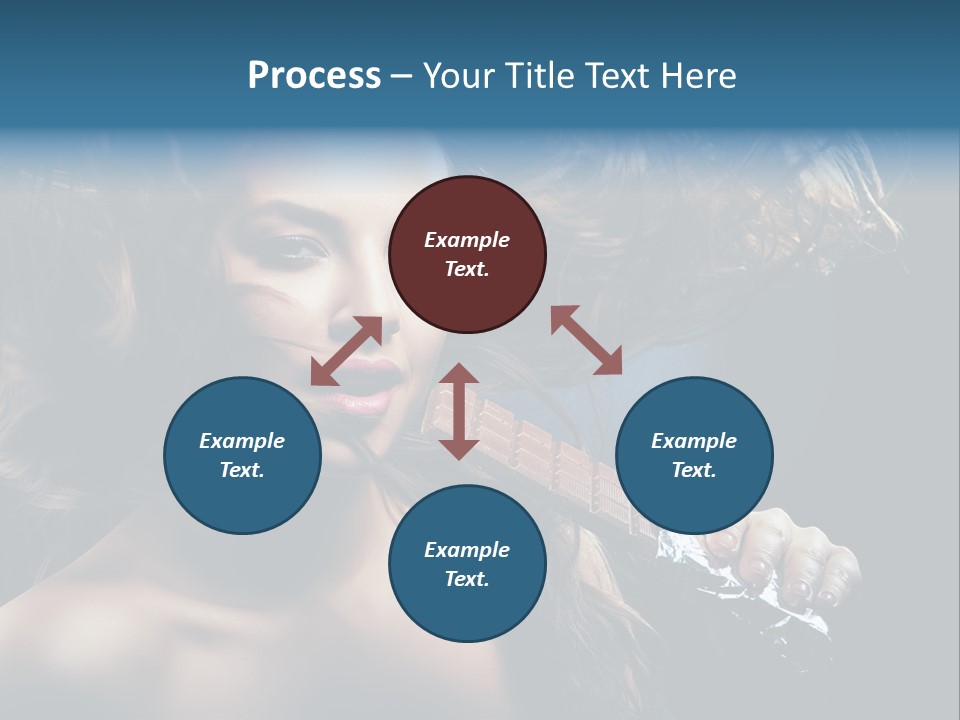 Background Woman Wind PowerPoint Template