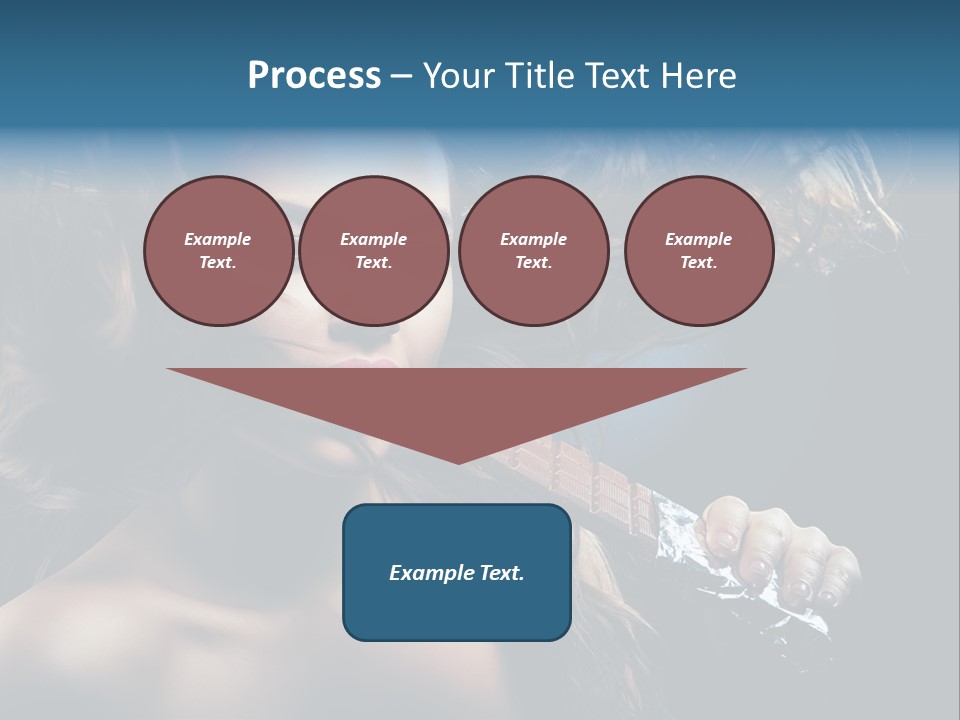 Background Woman Wind PowerPoint Template