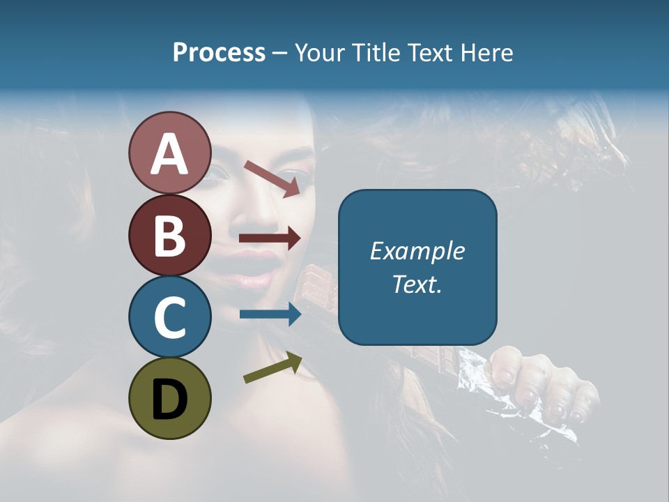 Background Woman Wind PowerPoint Template