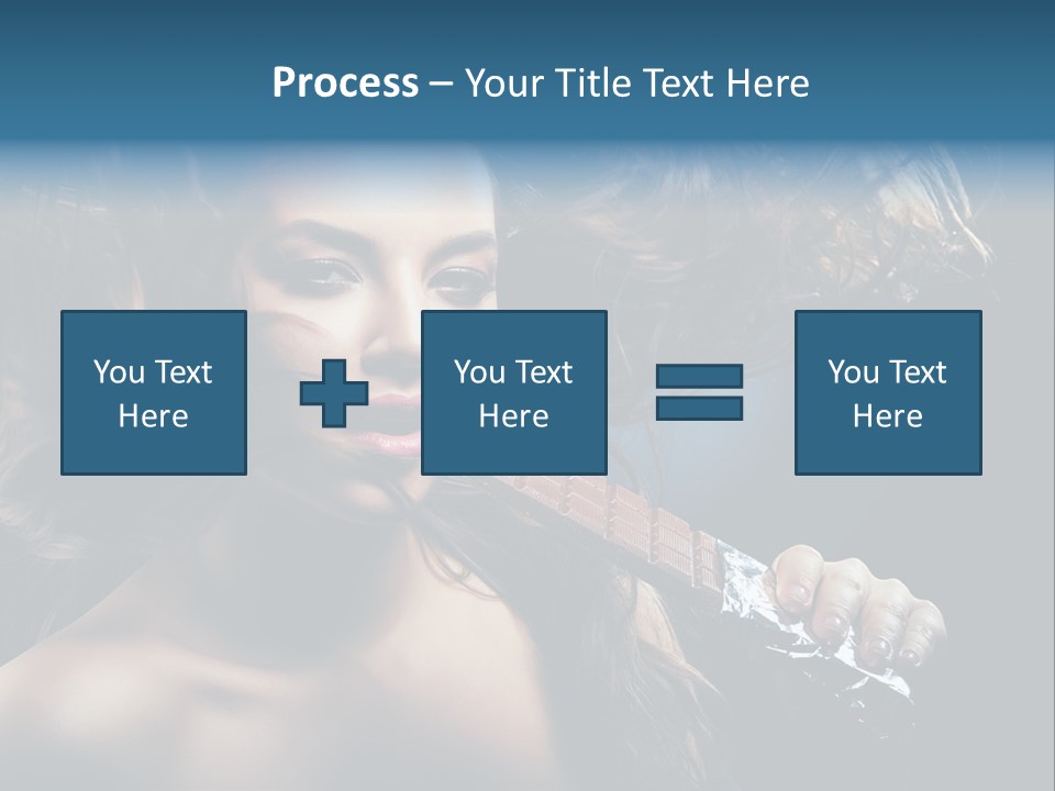 Background Woman Wind PowerPoint Template