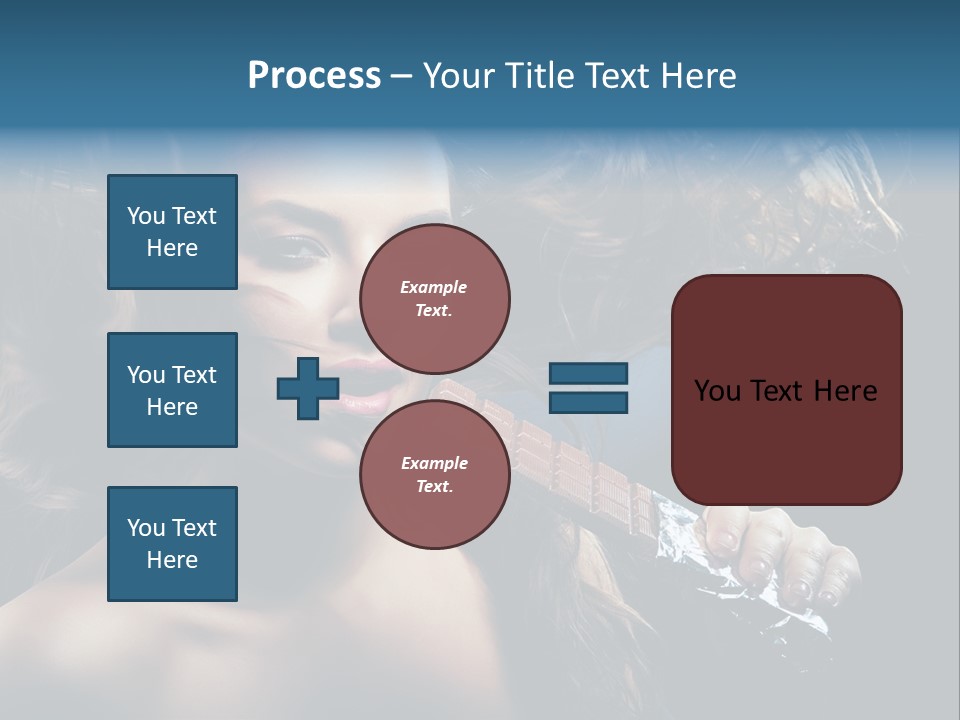 Background Woman Wind PowerPoint Template