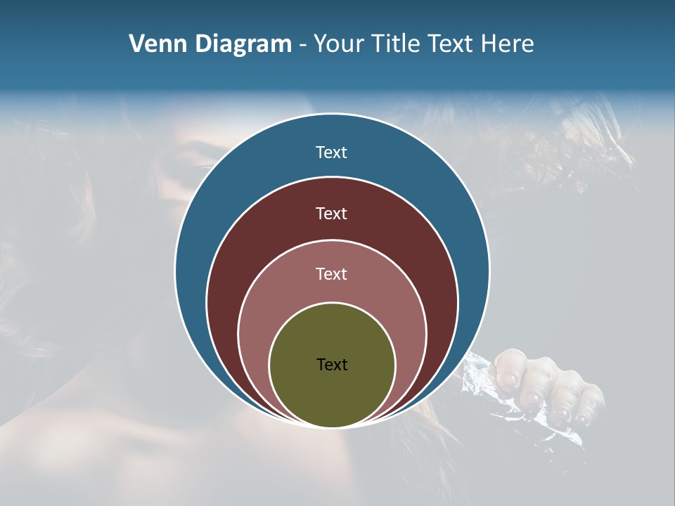 Background Woman Wind PowerPoint Template