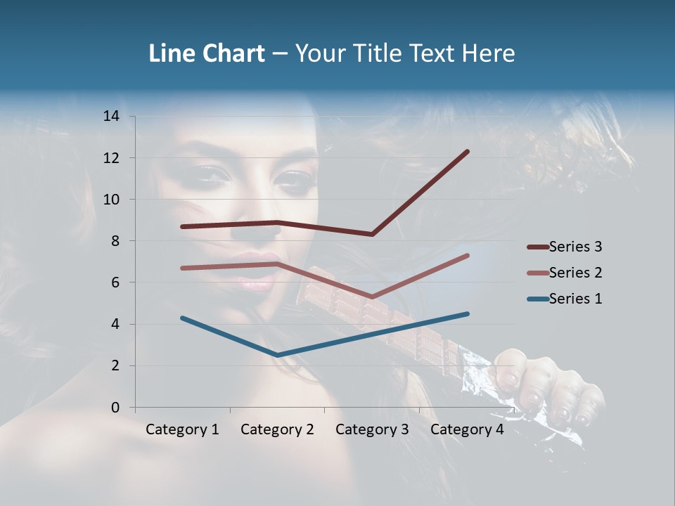 Background Woman Wind PowerPoint Template