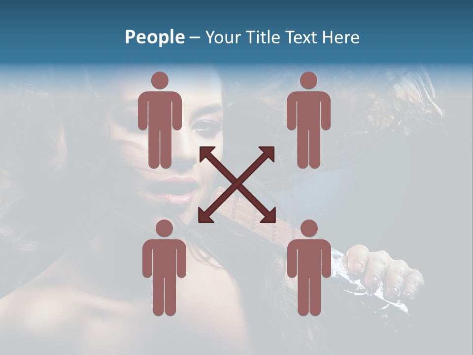 Background Woman Wind PowerPoint Template