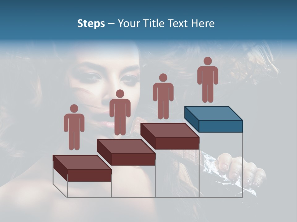 Background Woman Wind PowerPoint Template