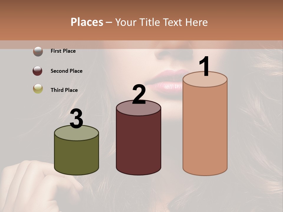 People Cute Hair PowerPoint Template