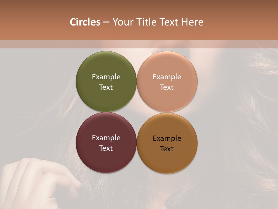 People Cute Hair PowerPoint Template