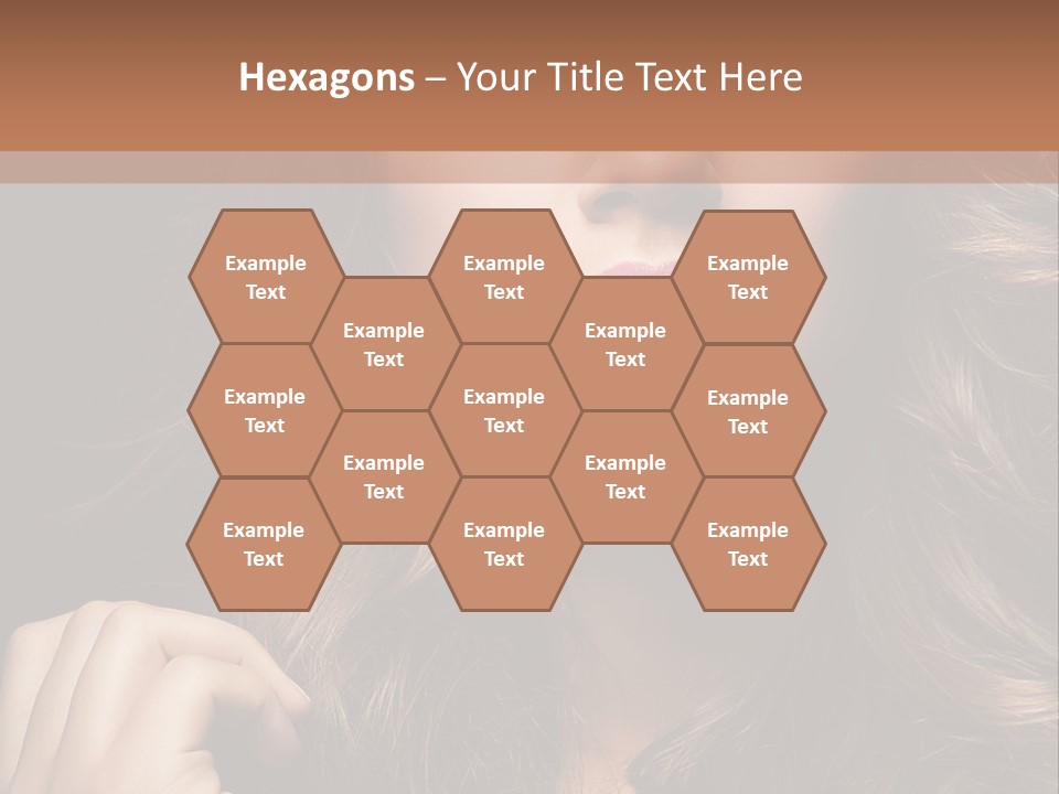 People Cute Hair PowerPoint Template