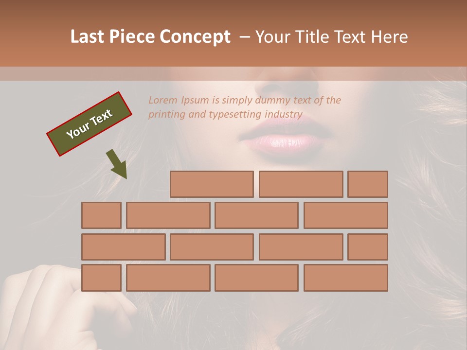 People Cute Hair PowerPoint Template