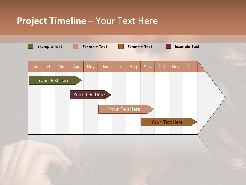 People Cute Hair PowerPoint Template