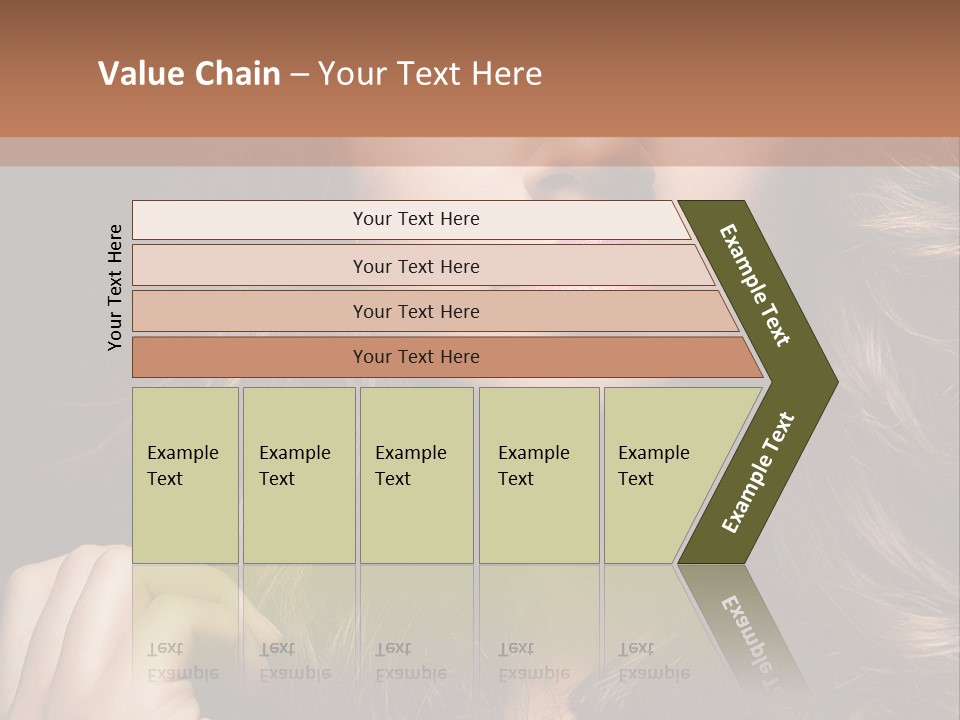 People Cute Hair PowerPoint Template