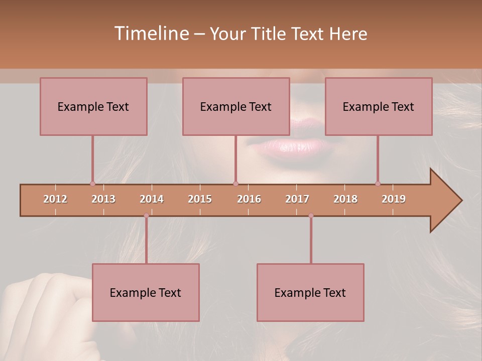 People Cute Hair PowerPoint Template