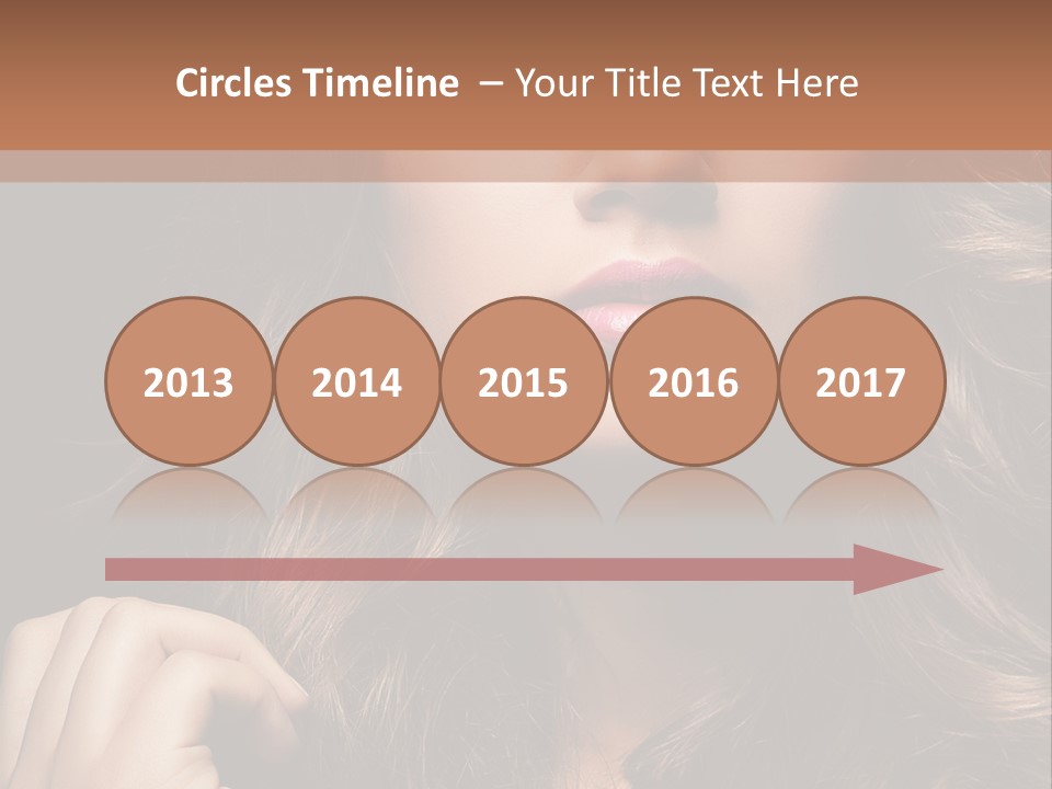 People Cute Hair PowerPoint Template
