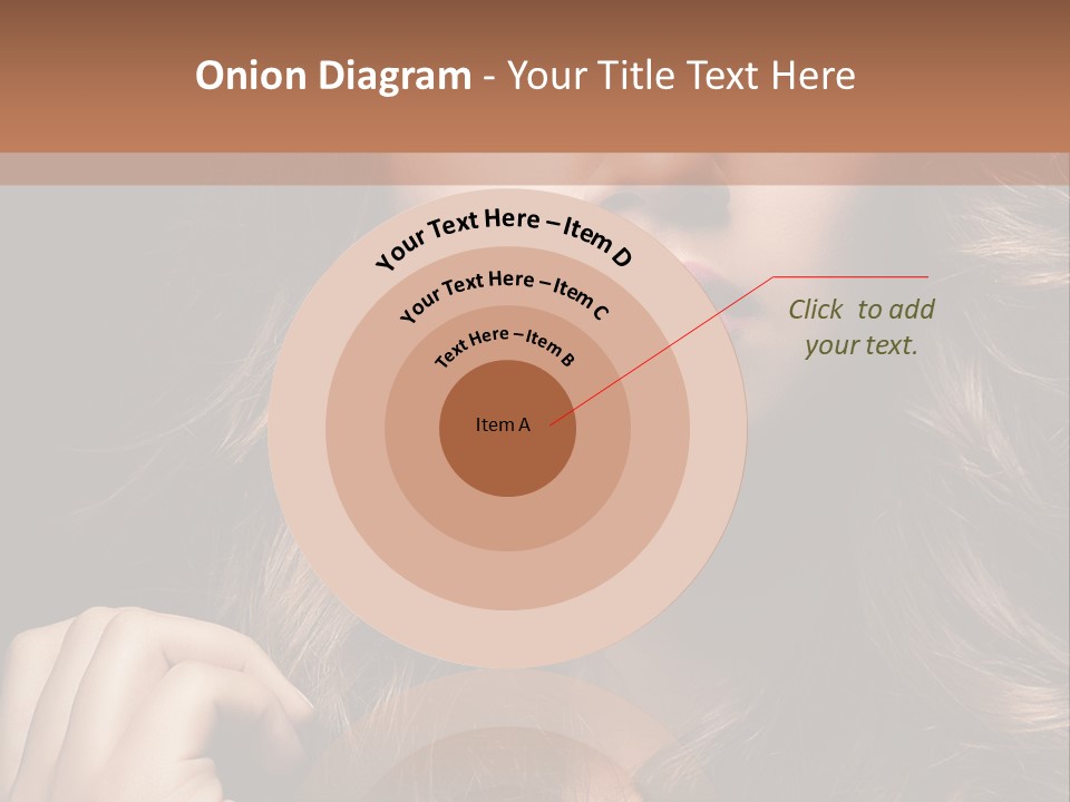 People Cute Hair PowerPoint Template