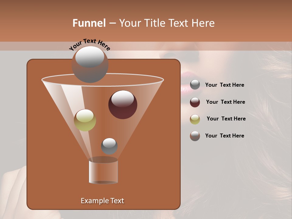 People Cute Hair PowerPoint Template