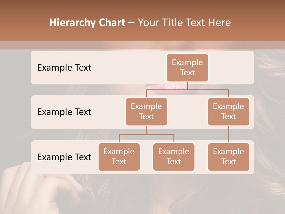 People Cute Hair PowerPoint Template
