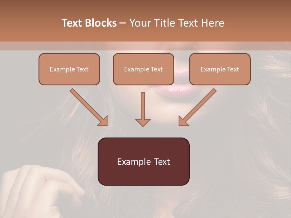 People Cute Hair PowerPoint Template