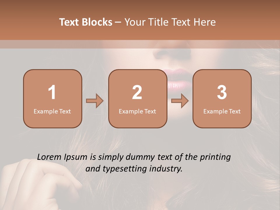 People Cute Hair PowerPoint Template