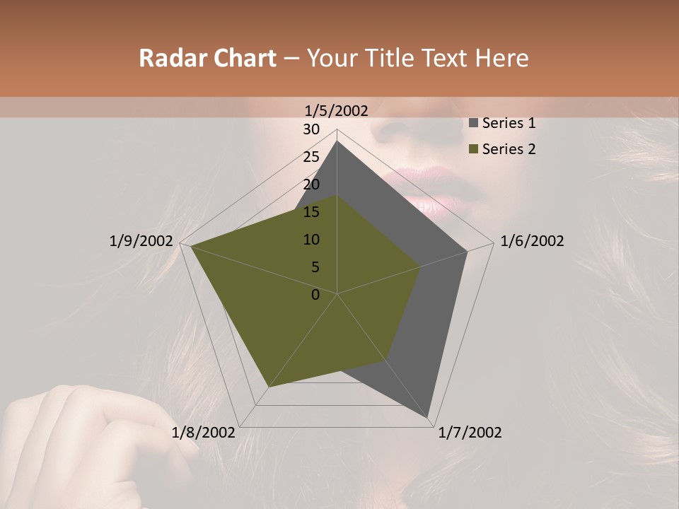 People Cute Hair PowerPoint Template