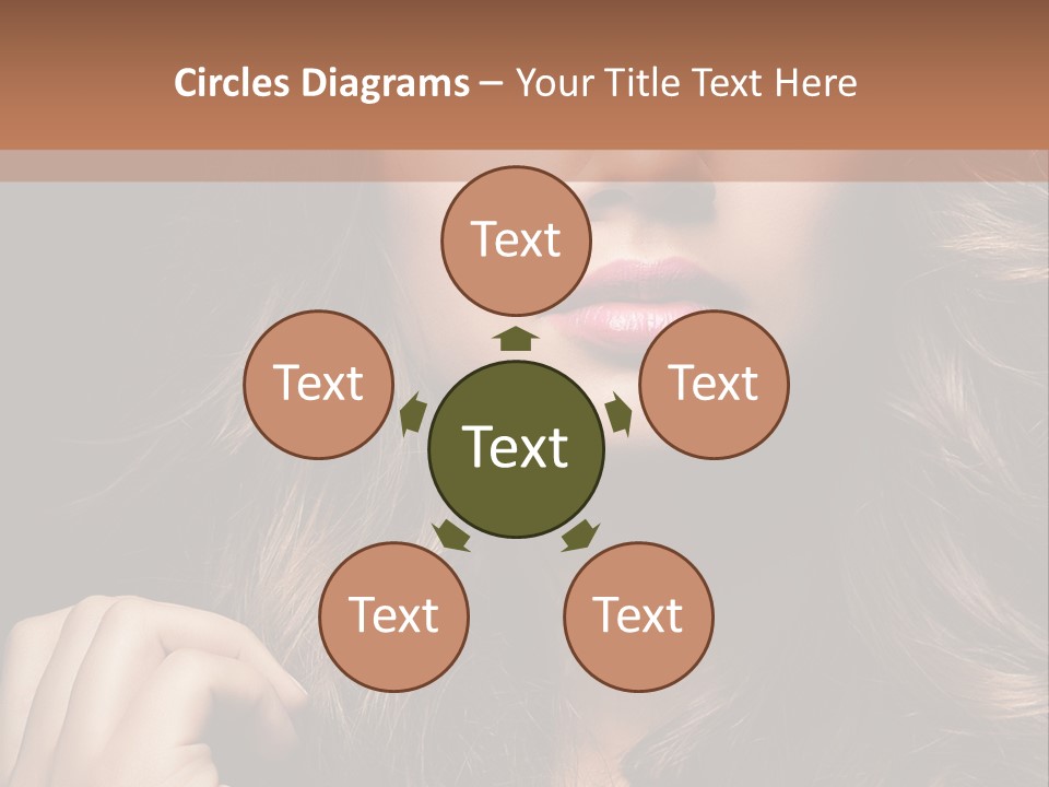 People Cute Hair PowerPoint Template