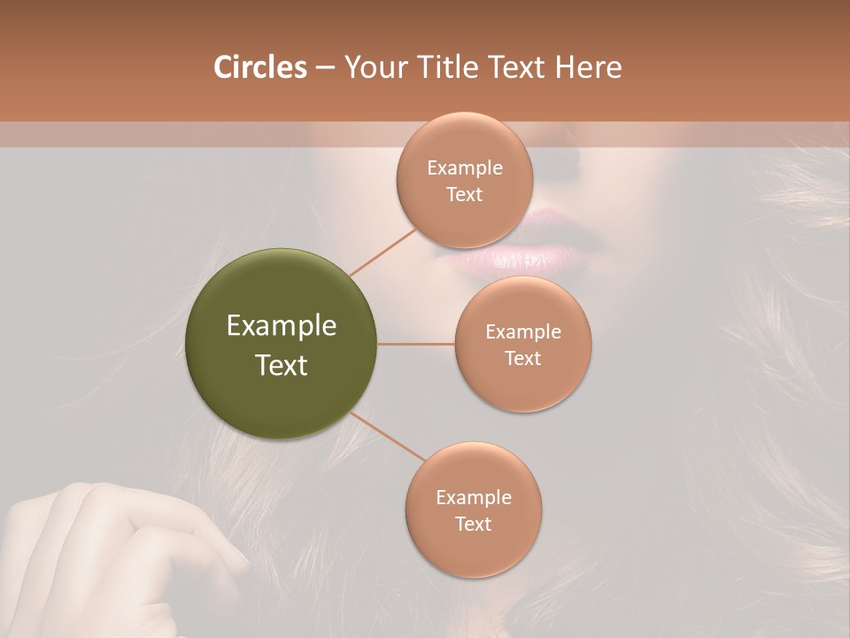 People Cute Hair PowerPoint Template